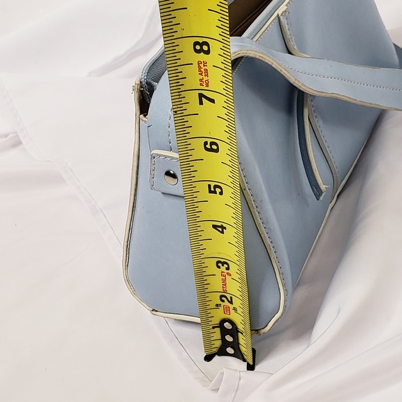 Emilie M. Women's Blue Shoulder Bag - Picture 6 of 11